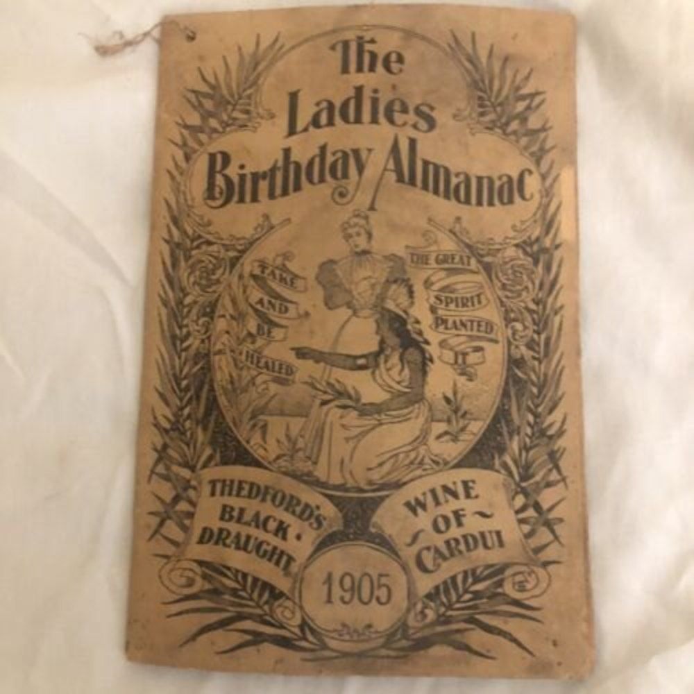 1905 The Ladies Birthday Almanac Vintage Handbook Booklet Rowland Bros Druggists